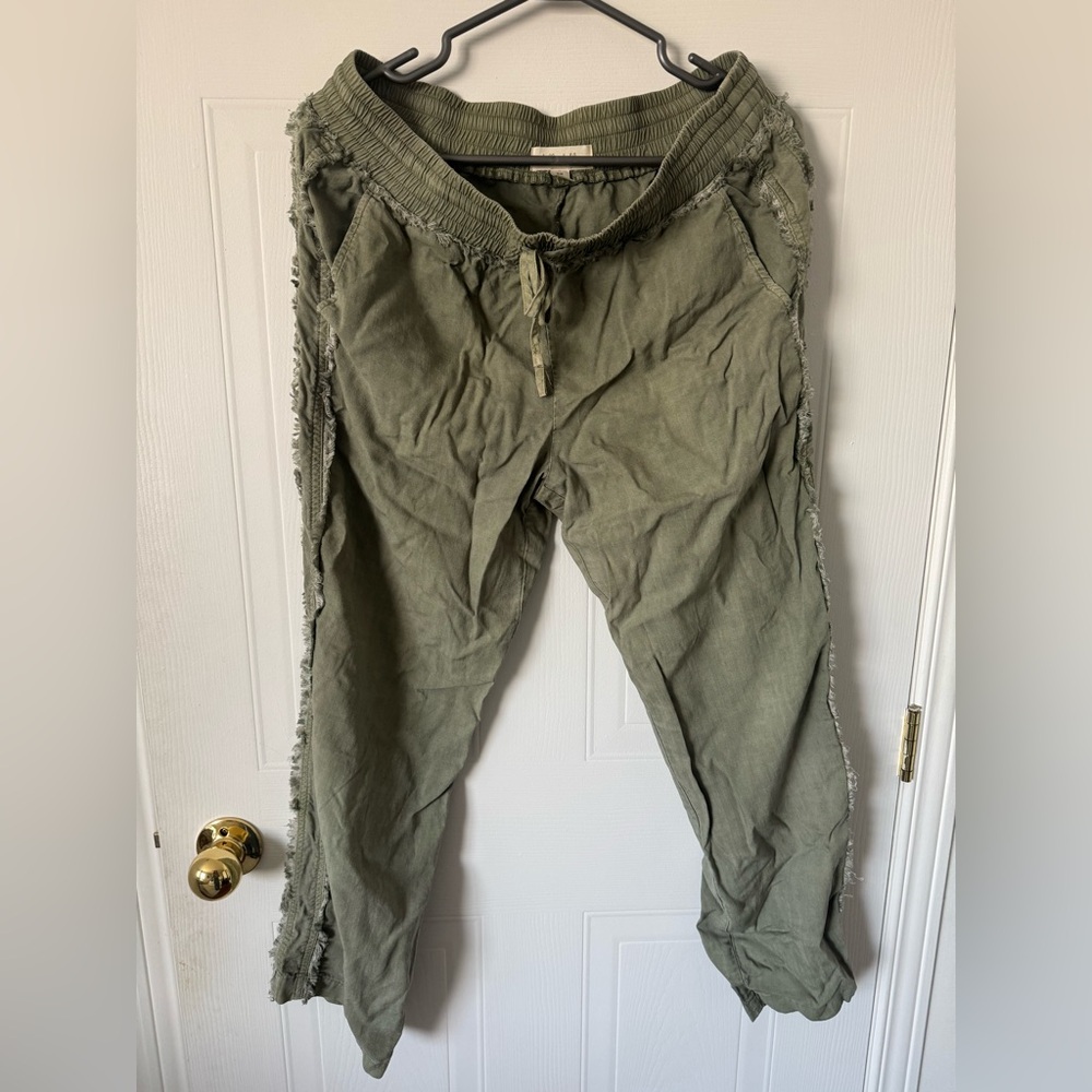Bella Dahl joggers size medium pants green